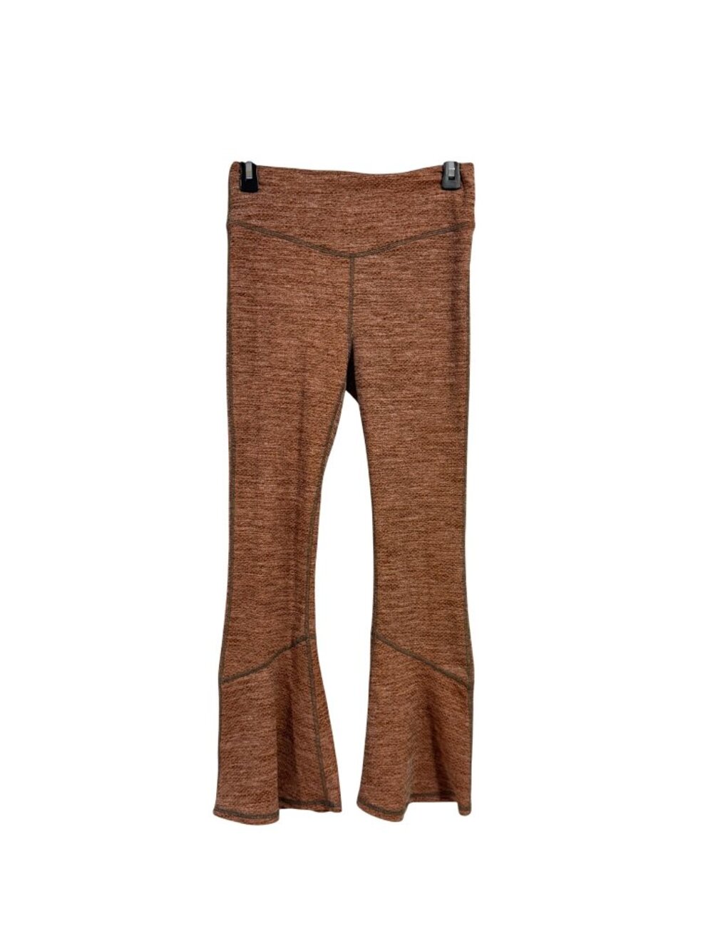 Free People Movement Off the Grid Kick Flare Orange Cropped Leggings Size S
